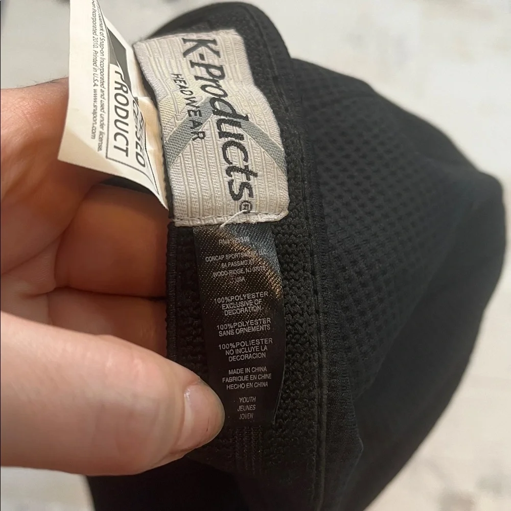 Snap On Black and Silver Youth Baseball Hat